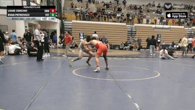 165 lbs Semifinal - Louie Cerchio, Cornell vs Evan Petrovich, Pittsburgh