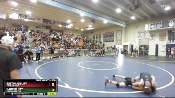 106 lbs Cons. Round 4 - Justin Asbury, Trabuco Hills vs Carter Day, Corona Del Mar