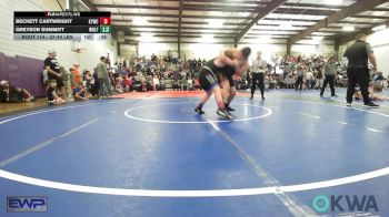 131-HWT lbs Rr Rnd 1 - Mason Moseley, Raw Wrestling Club vs Sky Wildcat, Pawhuska Elks Takedown