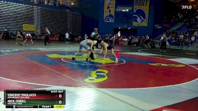 132 lbs Quarterfinal - Vincent Paolucci, Archbishop Spalding vs Nick Oneill, Malvern Prep