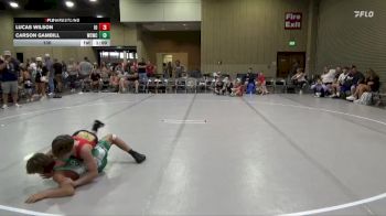 100 lbs Round 1 (8 Team) - Lucas Wilson, Indiana Outlaws vs Carson Gambill, Williamson County WC