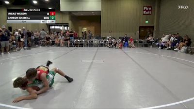 100 lbs Round 1 (8 Team) - Lucas Wilson, Indiana Outlaws vs Carson Gambill, Williamson County WC