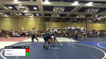 Match - Dax Gove, Charger Wrestling Club vs James Clinger, Tesoro High School