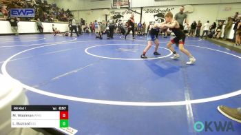 70 lbs Rr Rnd 1 - Mason Woolman, Pryor Tigers vs Luke Buzzard, Grove Takedown Club