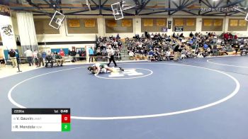 220 lbs Consi Of 8 #2 - Vicent Gauvin, Lyman Mem/Windham Tech vs Ryan Mendola, Notre Dame-West Haven