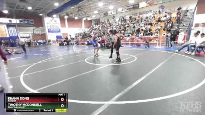 182 lbs Champ. Round 2 - Timothy McDonnell, Fountain Valley vs Khann Dong, Patriot