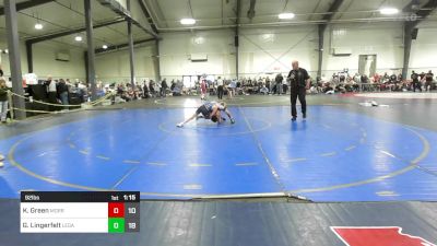 92 lbs Semifinal - Kian Green, Morris Fitness Wrestling Club - (B) vs Gavin Lingerfelt, Legacy Wrestling