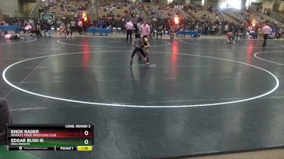 65 lbs Cons. Round 2 - Edgar Bush Iii, Iron Knights vs Knox Rader, Bradley Pride Wrestling Club