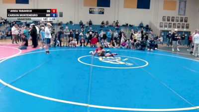 88-92 lbs Quarters - Aisea Tabakece, Sublime Wrestling Academy vs Carson Montenegro, Middleton Wrestling Club