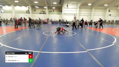 69 lbs Semifinal - Hailey Farrar, Westerly vs Sophia Stackpole, Springfield MA