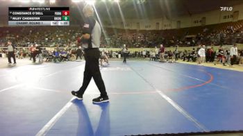 G5A-100 lbs Champ. Round 1 - Riley Chidester, Bridge Creek-Girls vs Constance O`dell, Perry-Girls