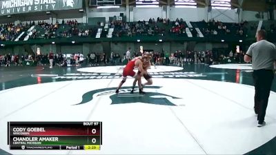 165 lbs Cons. Round 2 - Cody Goebel, Wisconsin vs Chandler Amaker, Central Michigan