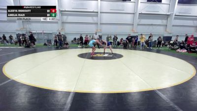 107.6-118 lbs 5th Place - Aleeya Rideoutt, WV vs Amelia Riazi, WV