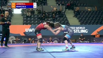 55 kg Quarterfinal - Ainur Ashimova, KAZ vs Katarzyna Krawczyk, POL