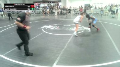 94 lbs Quarterfinal - Emma Rico, Southwest Stallions WC vs Maya Naicker, Unattached