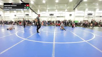 40 lbs 3rd Place - Grayson Krysiak, TN vs Lane Jones, WV