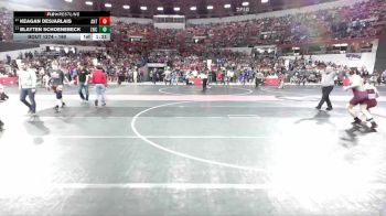 160 lbs Champ. Round 2 - Blayten Schoenebeck, Luxemburg-Casco Wrestling Club vs Keagan DesJarlais, Antigo