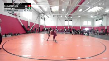 165 lbs Champ. Round 1 - Leo Martinez, East Los Angeles College vs Roman Rodriguez, Mt San Antonio Community College
