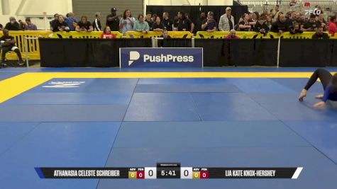 Lia Kate Knox-Hershey vs Athanasia Celeste Schreiber 2025 World IBJJF Jiu-Jitsu No-Gi Championship