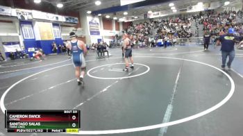 215 lbs Champ. Round 1 - Sanitago Salas, Yorba Linda vs Cameron Swick, Cypress