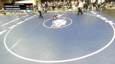 120 lbs 1st Place Match - Taniyah Sherman, Unattached vs Aubrianna Rapier, Bradley (B.-Bourbonnais)