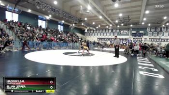 120 lbs Quarterfinal - Maddox Leal, Temecula Valley vs Elijah Lepper, Vista Murrieta