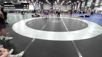 132 lbs Rr Rnd 2 - Antonio Spina, Indiana Outlaws Orange vs Israel Canales, Attrition Wrestling Scar