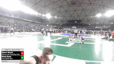 56 lbs Quarters - Mason Maciel, Moses Lake Wrestling Club vs Rhett Shaw, Toro World Club