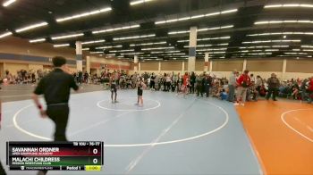 76-77 lbs Round 2 - Savannah Ordner, Apex Grappling Academy vs Malachi Childress, Mission Wrestling Club