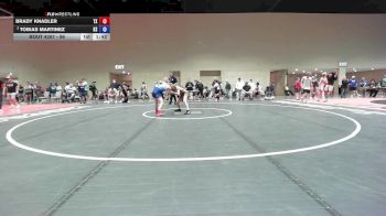 96 lbs Semis - Brady Knadler, TX vs Tobias Martinez, KS