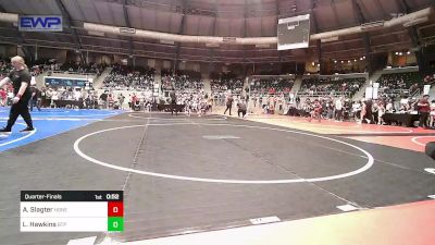 67 lbs Quarterfinal - Aidan Slagter, Honey Badgers Wrestling Club vs Lorenzo Hawkins, Tulsa Blue T Panthers