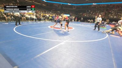 215 Class 1 lbs Cons. Round 1 - Hudson Gregg, Holden vs Braxton Bye, Lawson