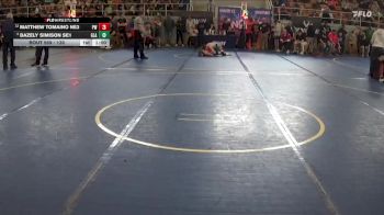 136 lbs 1st Place Match - Matthew Tomaino NE3, Prestige Worldwide vs Bazely Simison SE1, Gladiator