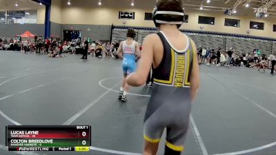 96 lbs Round 1 (4 Team) - Lucas Layne, Team Gotcha vs Colton Breedlove, Hanover Hawkeye