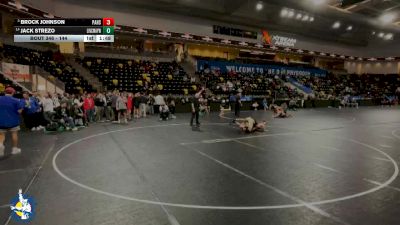 144 lbs Champ. Round 2 - Brock Johnson, Paola HS vs Jack Strezo, New Lenox (Lincoln-Way West)
