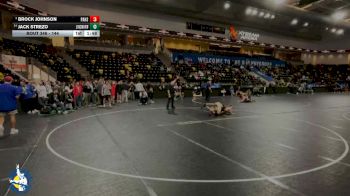 144 lbs Champ. Round 2 - Brock Johnson, Paola HS vs Jack Strezo, New Lenox (Lincoln-Way West)