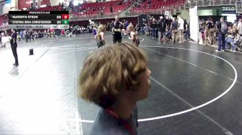 76-83 lbs Round 5 - Madisyn Steuk, Dorchester vs Stefina Bina Christensen, IronHawk Wrestling Academy