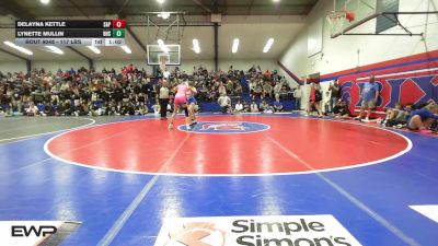 117 lbs Quarterfinal - Delayna Kettle, Sapulpa vs Lynette Mullin, Bixby Girls HS