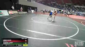 4A-132 lbs Champ. Round 1 - John Hayes, Molalla vs Robert Lacey, Crook County