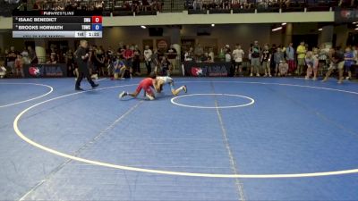 75 lbs 5th Place Match - Isaac Benedict, Sebolt Wrestling Academy vs Brooks Horwath, Team Donahoe Wrestling Club