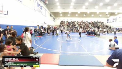 59-63 lbs Round 2 - Maizie Le, Rancho Bernardo Wrestling Club vs Kassidy Tran, Reign Wrestling Club