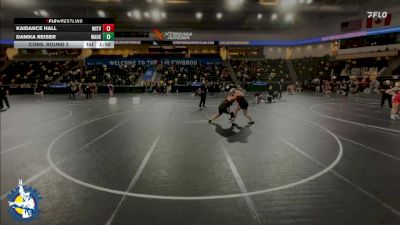 235 lbs Cons. Round 2 - Kaidance Hall, New Hampton vs Danika Reiser, Waukon