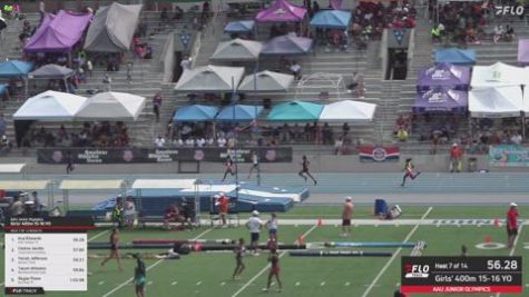 2026 AAU Junior Olympic Games - Youth Girls' 400m, Semi-Finals 8 - Age 15-16