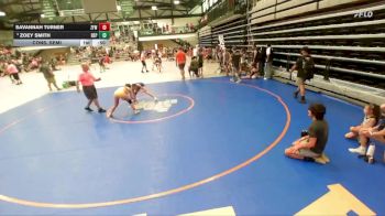112-122 lbs Cons. Semi - Zoey Smith, QJHS vs Savannah Turner, Zero Fox Wrestling