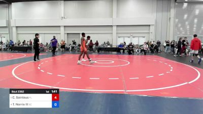 150 lbs 1/4 Final - Charly Sainteus, Florida vs Tyrone Norris III, South Carolina