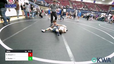 58 lbs Quarterfinal - Oakley Blood, Blaine County Grapplers vs Jacob Rader, F-5 GRAPPLING