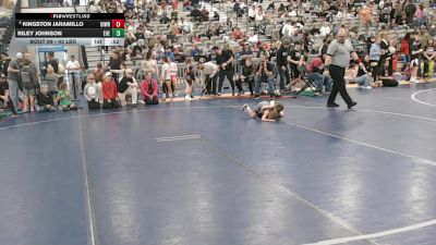 43 lbs Cons. Sub-semis - Kingston Jaramillo, Uintah Wrestling vs Riley Johnson, Eastern Oregon Elite