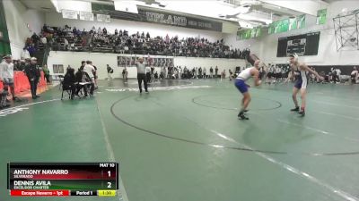 120 lbs Champ. Round 1 - Anthony Navarro, Silverado vs Dennis Avila, Excelsior Charter