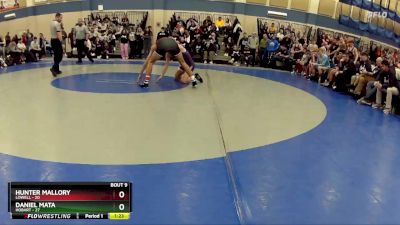 126 lbs Quarters & Wb (16 Team) - Hunter Mallory, Lowell vs Daniel Mata, Hobart