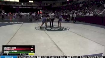 Girls 235 lbs Quarterfinal - Jojera Dodge, Kirtland Central vs Danielle Lopez, Highland